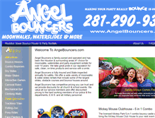 Tablet Screenshot of angelbouncers.com